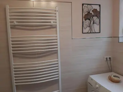 Ein Badezimmer in der Unterkunft am Erxleben-Hotel