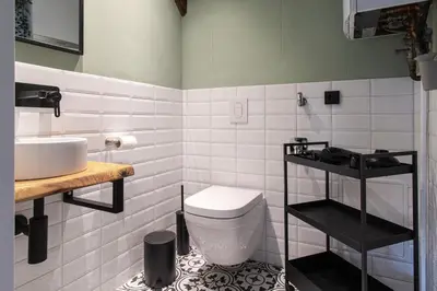 Ein Badezimmer in der Unterkunft Ferienwohnungen im Weingarten Quedlinburg