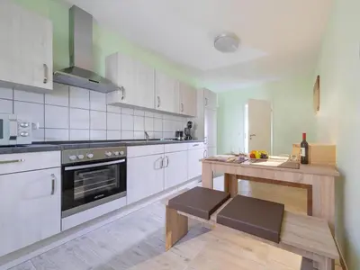 Küche/Küchenzeile in der Unterkunft Ferienwohnung Schlossblick, Wernigerode