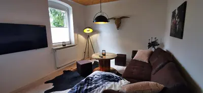 TV/Unterhaltungsangebot in der Unterkunft Ferienwohnung Alpakahof Goslar