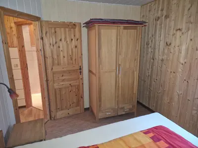 Ein Bett oder Betten in einem Zimmer der Unterkunft Halmis FeWo