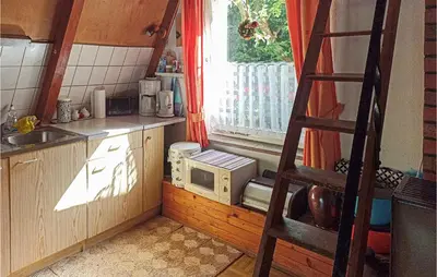 Küche/Küchenzeile in der Unterkunft Ferienhaus Auf Den Thie I