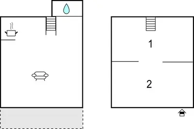 Grundriss der Unterkunft Ferienhaus Auf Den Thie I