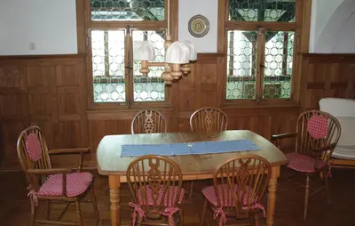 Ein Sitzbereich in der Unterkunft Ferienhaus Mozartstr. C