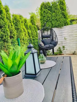 Ein Garten an der Unterkunft FeWo 