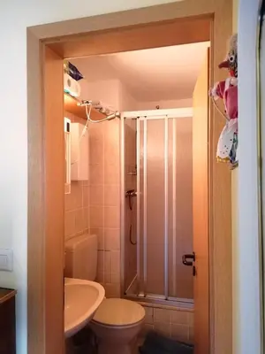 Ein Badezimmer in der Unterkunft Hexenstübchen
