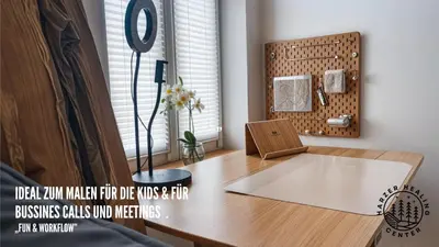 Ein Bett oder Betten in einem Zimmer der Unterkunft HARZER HEALING CENTER 2024 Gemütliche Landhauswohnung mit Fussbodenheizung,XXL Kochinsel,XXL Regenduschen,Modern,Hochwertig,Persönlich,Vollausgestattet