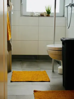 Ein Badezimmer in der Unterkunft FeWo Fichte mit Balkon #Netflix #Innestadtnähe von Harztraveler