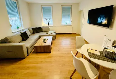 TV/Unterhaltungsangebot in der Unterkunft FeWo Buche mit Balkon #Netflix #Innenstadtnähe von Harztraveler