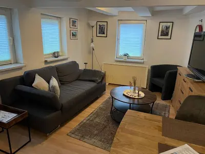 TV/Unterhaltungsangebot in der Unterkunft Gemütliche Ferienwohnung im Altbau