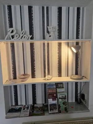 Die Bibliothek in der Ferienwohnung