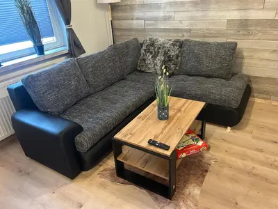 Ein Sitzbereich in der Unterkunft Haus Harzlich
