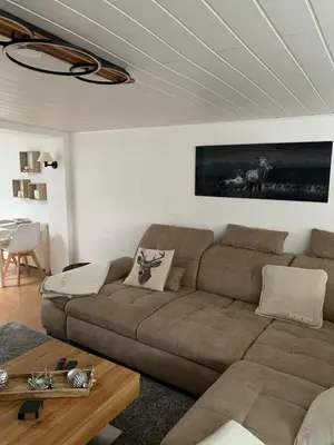 Ein Sitzbereich in der Unterkunft Ferienwohnung Nicole