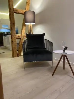 Ein Sitzbereich in der Unterkunft Altstadtjuwel