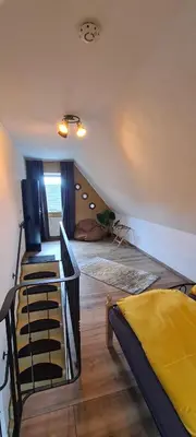 Ein Bett oder Betten in einem Zimmer der Unterkunft Aaron IV inkl Bettwäsche Handtücher Endreinigung