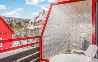 Ein allgemeiner Bergblick oder ein Berglick von der Ferienwohnung aus