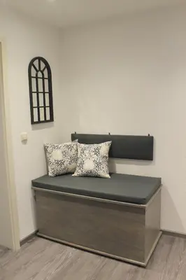 Ein Sitzbereich in der Unterkunft Ferienwohnung Jesse
