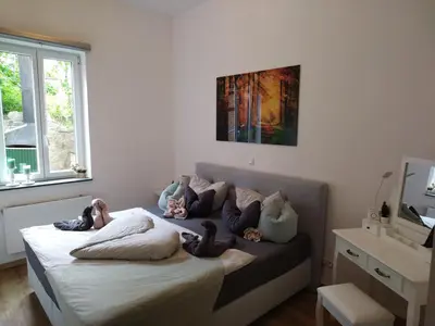 Ein Sitzbereich in der Unterkunft FeRo´s Ferienwohnung