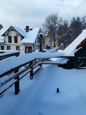 Bergmannhaus im Winter