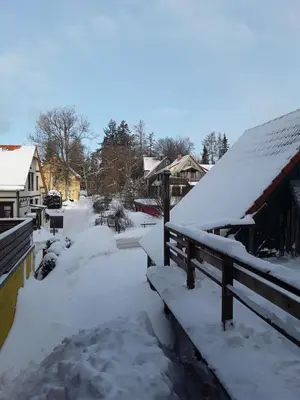 Bergmannhaus im Winter