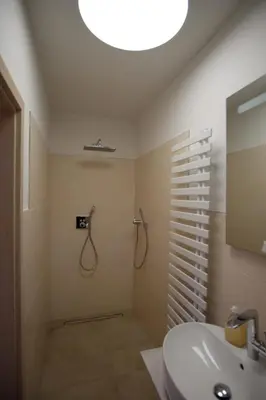 Ein Badezimmer in der Unterkunft Ferienhaus im Obstgarten
