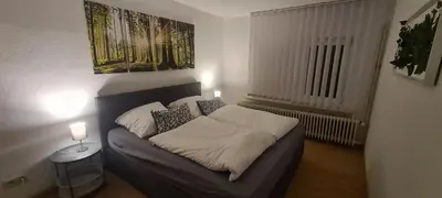 Ein Bett oder Betten in einem Zimmer der Unterkunft Ferienhaus Aaron inkl Bettwäsche Handtücher Endreinigung