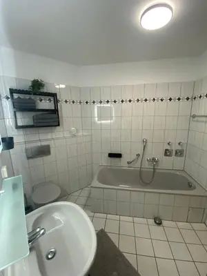 Ein Badezimmer in der Unterkunft Apartment am Park