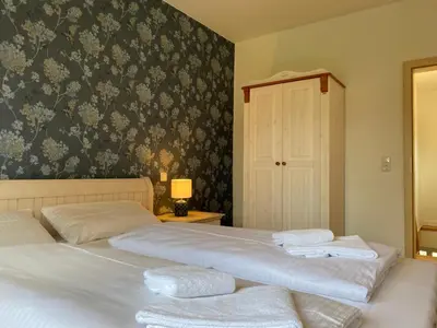 Ein Bett oder Betten in einem Zimmer der Unterkunft Ferienhaus 