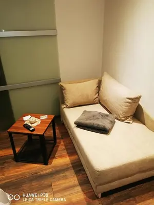 Ein Sitzbereich in der Unterkunft Studio Edeltraud zentral