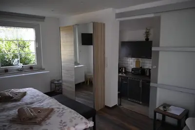 Ein Bett oder Betten in einem Zimmer der Unterkunft Studio Edeltraud zentral