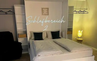 Ein Bett oder Betten in einem Zimmer der Unterkunft Ferienwohnung 1-4 Personen in Goslar