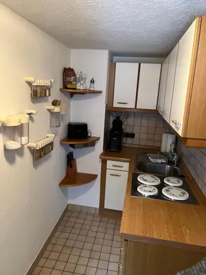 Küche/Küchenzeile in der Unterkunft Bergmannsruh OG