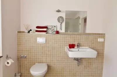 Ein Badezimmer in der Unterkunft Der Buchenhof
