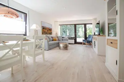 Ein Sitzbereich in der Unterkunft FeWo Tante Clara