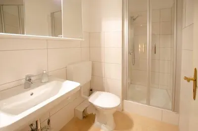 Ein Badezimmer in der Unterkunft FeWo Amselnest