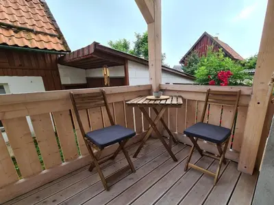 Ein Balkon oder eine Terrasse in der Unterkunft Appartment Friedrich