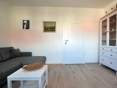 Ein Sitzbereich in der Unterkunft Appartement Frieda