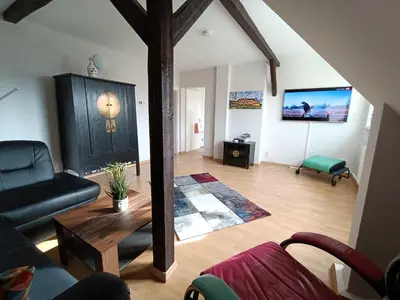 TV/Unterhaltungsangebot in der Unterkunft Appartement am Westerntor III