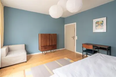 Ein Bett oder Betten in einem Zimmer der Unterkunft 80 Quadratmeter Komfortzone