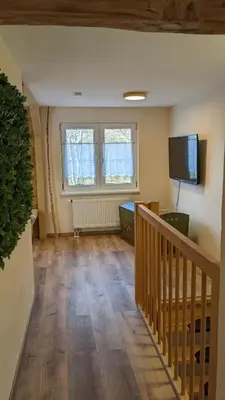 TV/Unterhaltungsangebot in der Unterkunft WeisseVilla Friedrichsbrunn Das Weisse Haus