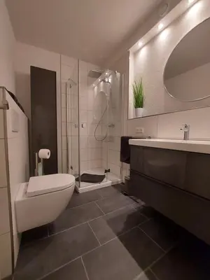 Ein Badezimmer in der Unterkunft Berg-Blick-Fewo