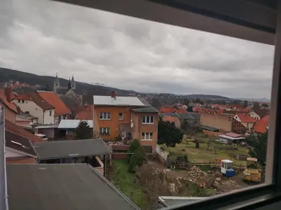 Ein allgemeiner Blick auf Gernrode - Harz oder ein Stadtblick von der Ferienwohnung aus