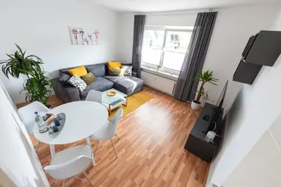 Ein Sitzbereich in der Unterkunft Ferienwohnung Martin 3 und 4