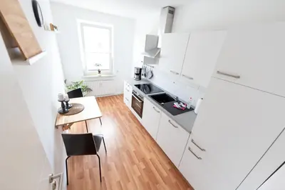 Küche/Küchenzeile in der Unterkunft Ferienwohnung Martin 3 und 4