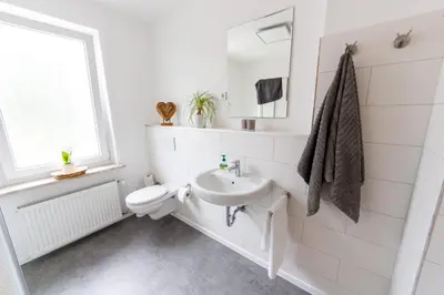 Ein Badezimmer in der Unterkunft Ferienwohnung Martin 3 und 4