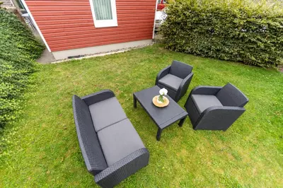 Ein Sitzbereich in der Unterkunft Ferienwohnung Martin 3 und 4
