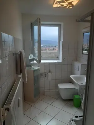 Ein Badezimmer in der Unterkunft Weitblick