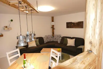 Ein Sitzbereich in der Unterkunft Harzapart Appartement 2 