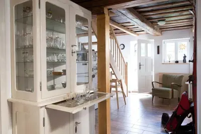 Ein Sitzbereich in der Unterkunft Ferienhaus 