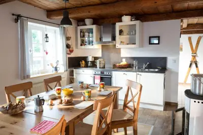 Küche/Küchenzeile in der Unterkunft Ferienhaus 
